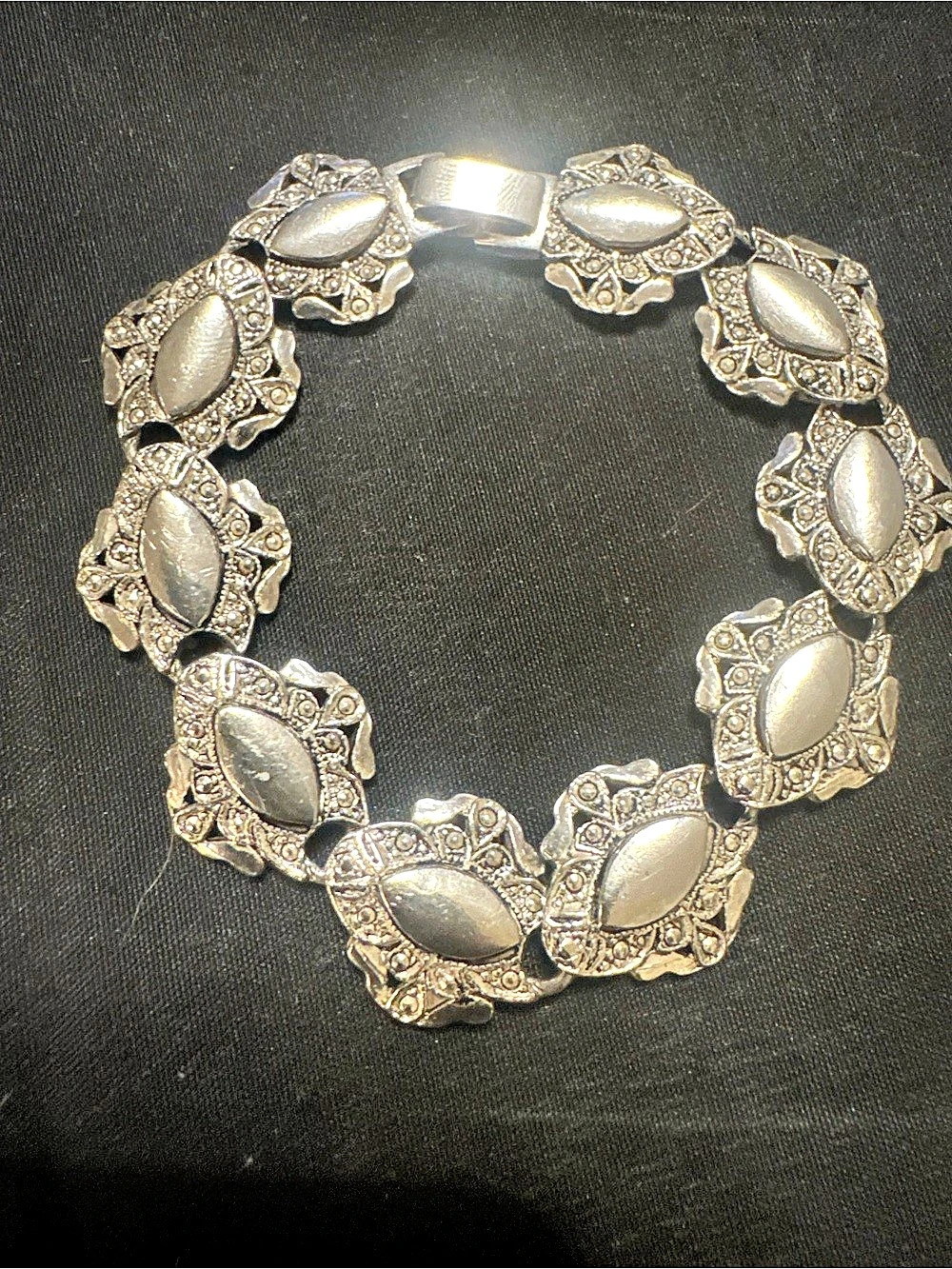 Silver-Tone Link Bracelet